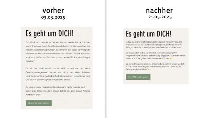 alt: Werbung Gewichtsmanagement, Lene.fklr.de, 03.03.2025; neu: 21.05.2025
