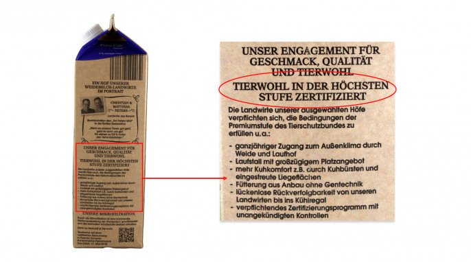 Fair & Gut Tierwohl Weidemilch