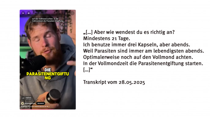 @PeakNaturePower, „So wendet man Para Remove richtig an“, Youtube.com/shorts 28.05.2025
