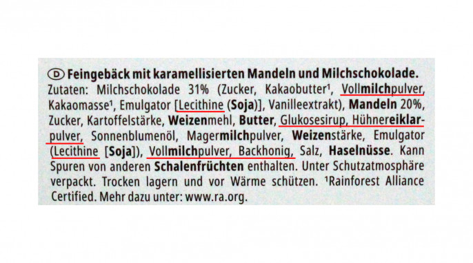 Zutaten, Kambly Florentin  