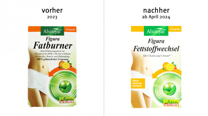 alt: Alsiroyal Figura Fatburner; 2023; neu: Fettstoffwechsel; ab 04/2024, Herstellerfoto