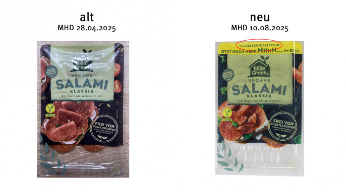 Billie Green Vegane Salami Klassik