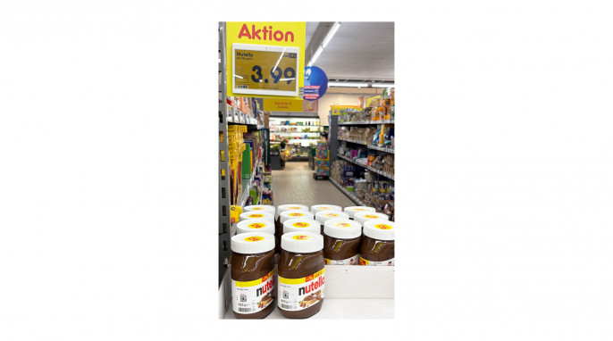 Angebot Nutella, Netto-Filiale, Zur Sandmühle, Kahl/Main, 03.04.2025