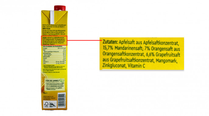 Zutaten, Amecke Plus Zink Vitamin C