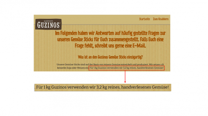 FAQs, Guzinos Gemüsesticks, Guzinos.de, 03.12.2024