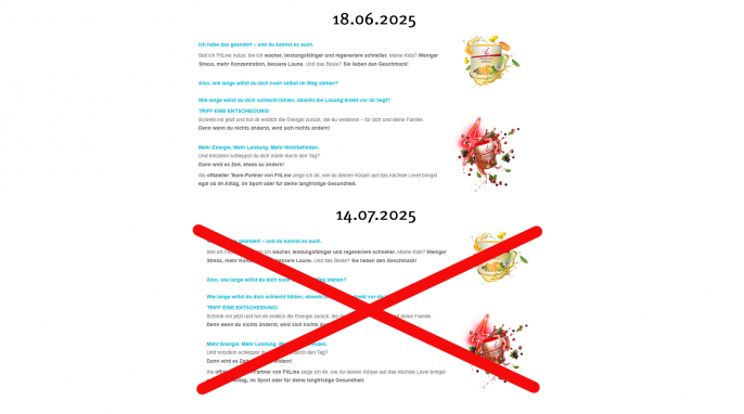 alt: Get easy fit, Geteasyfit.de 18.06.2025; neu: 14.07.2025 