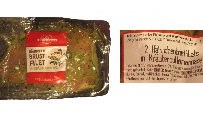 Dürrröhrsdorfer Hähnchenbrustfilet in Kräuterbutter, ab August 2025