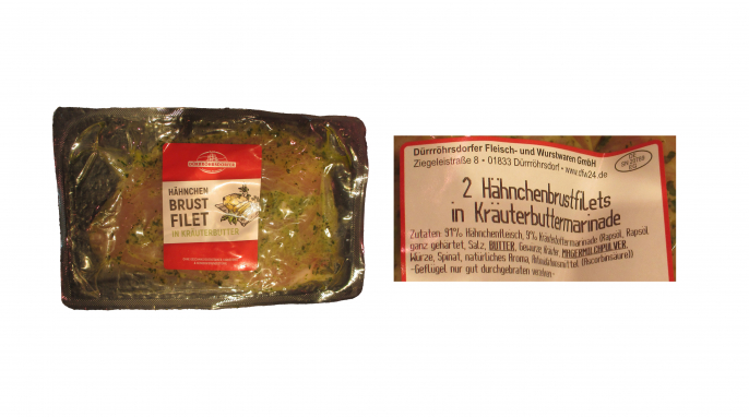 Dürrröhrsdorfer Hähnchenbrustfilet in Kräuterbutter, ab August 2025, Herstellerfoto