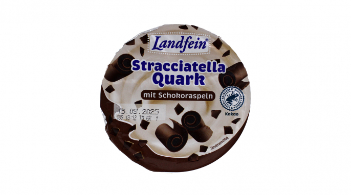 Landfein Stracciatella Quark mit Schokoraspeln