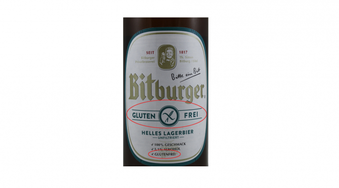 Bitburger Helles Lagerbier Glutenfrei