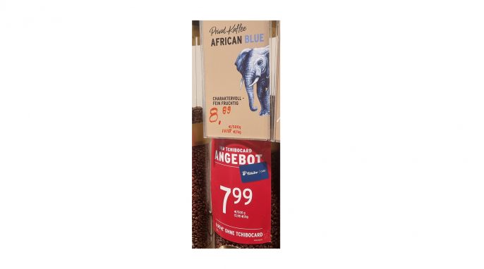 Angebot, Kaffee African Blue, Tchibo, Franfurt/Main 24.07.2025