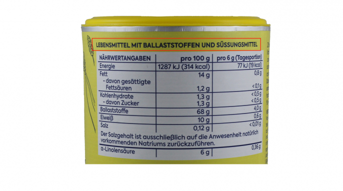 Bezeichnung, Zirkulin Flohsamenschalen gemahlen