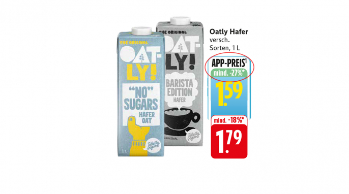 Angebot Oatly Haferdrinks, Edeka Angebotsprospekt 04.-09.08.2025, Seite 14