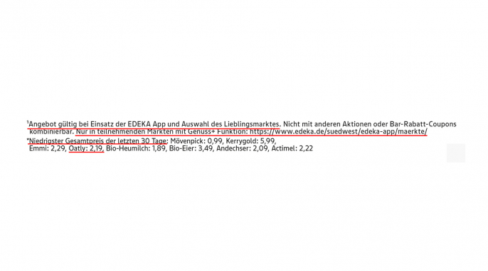 Fußnoten, Edeka Angebotsprospekt 04.-09.08.2025, S. 14