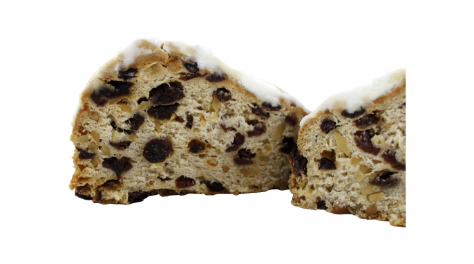 Produktansicht, Rewe Beste Wahl Butter-Mandel-Stollen Produktansicht, Rewe Beste Wahl Butter-Mandel-Stollen