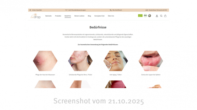 Werbung, Bedrop.de/pages/beduerfnisse, 21.10.2025