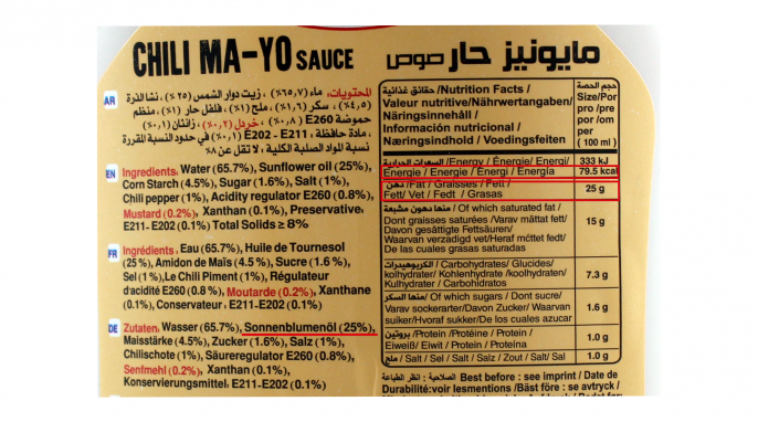 Durra Chili Ma-Yo Sauce Durra Chili Ma-Yo Sauce