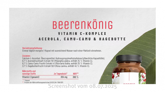 Werbung, Beerenkönig, Naturtreu.de, 08.07.2025 