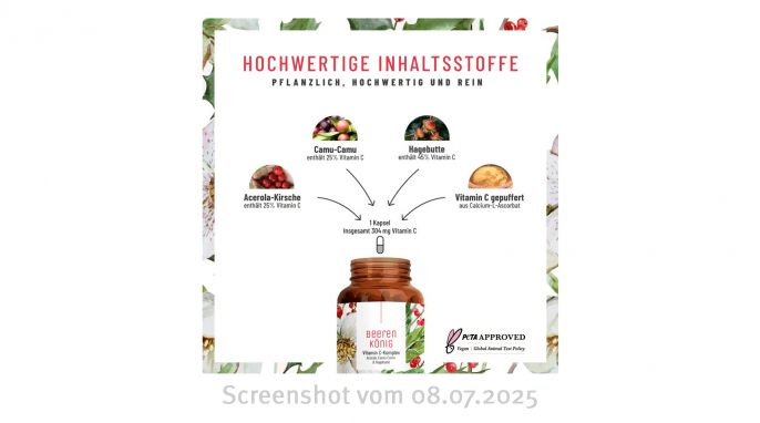 Werbung, Beerenkönig, Naturtreu.de, 08.07.2025 