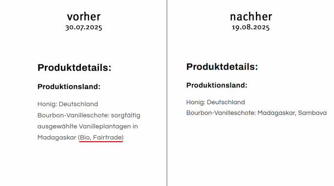 alt: Honig mit echter Bourbon-Vanille, Allgaeuer-Wanderimkerei.de, 30.07.2025; neu: 19.08.2025 alt: Honig mit echter Bourbon-Vanille, Allgaeuer-Wanderimkerei.de, 30.07.2025; neu: 19.08.2025