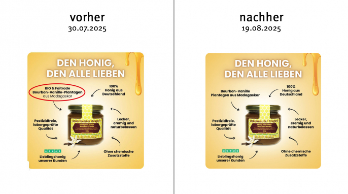 alt: Honig mit echter Bourbon-Vanille, Allgaeuer-Wanderimkerei.de, 30.07.2025; neu: 19.08.2025 alt: Honig mit echter Bourbon-Vanille, Allgaeuer-Wanderimkerei.de, 30.07.2025; neu: 19.08.2025