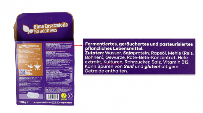 Zutaten, Planted Steak 