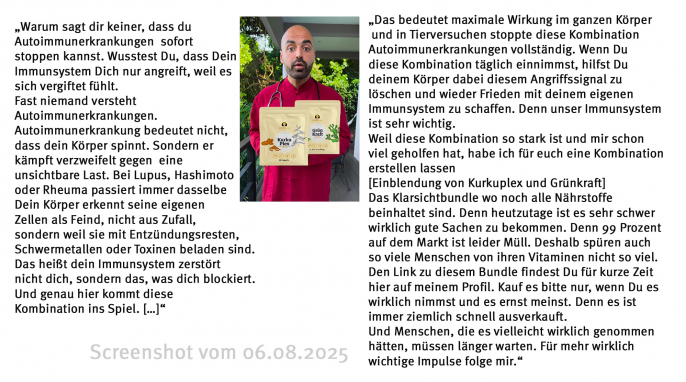 Transkript, Instagram.com/natural_alvar, 06.08.2025 