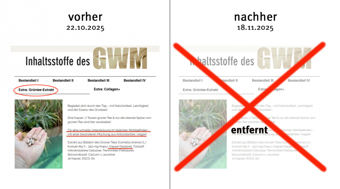  alt: Inhaltsstoffe, Gewichtsmanagement, Lene.fklr.de, 22.10.2025; neu: 18.11.2025  