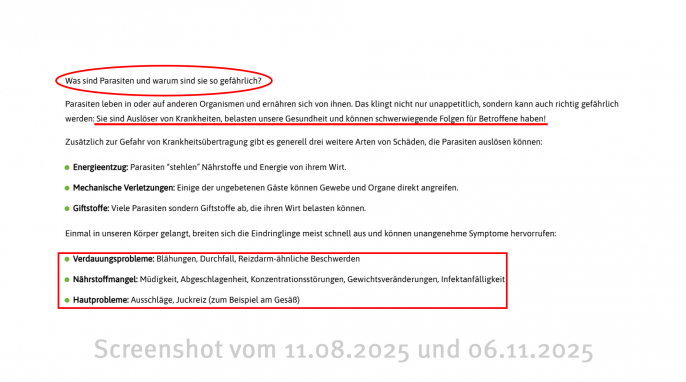 Beschreibung, Purazell.de, 11.08.2025 und 06.11.2025