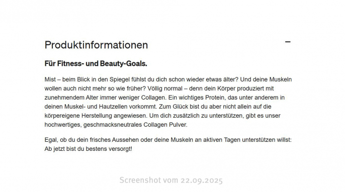 Werbung, Collagen, Natural elements, My-ne.com, 22.09.2025