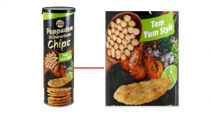 Bon Asia Poppadom Kichererbsen Chips Tom Yum Style Bon Asia Poppadom Kichererbsen Chips Tom Yum Style