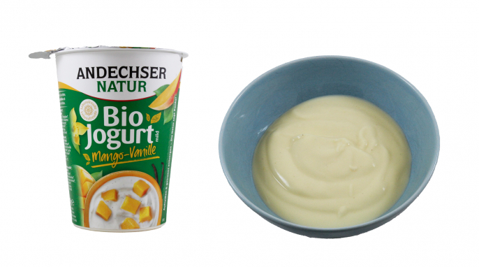 Inhalt, Andechser Natur Bio Joghurt Mango-Vanille 