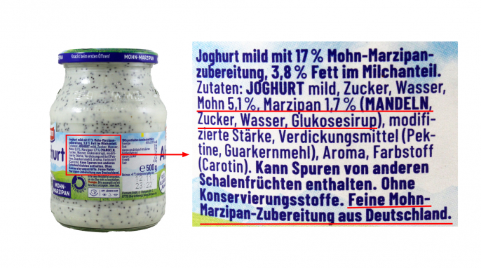 Ehrmann Almighurt Mohn-Marzipan Ehrmann Almighurt Mohn-Marzipan