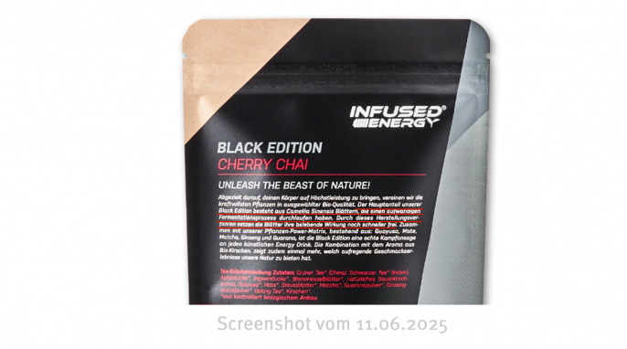 Black Edition Cherry Chai, Infusedenergy.shop, 11.06.2025 Black Edition Cherry Chai, Infusedenergy.shop, 11.06.2025