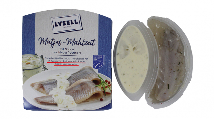 Lysell Matjes-Mahlzeit mit Sauce nach Hausfrauenart