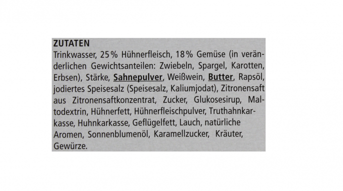 Zutaten, Magnus Baumann Hühnerfrikassee mit Gemüse