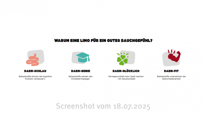 Probierpaket OeLemonade, Oe-Drinks.de, 18.07.2025 Probierpaket OeLemonade, Oe-Drinks.de, 18.07.2025