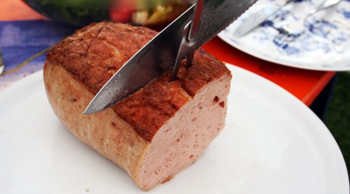 Leberkäse Scheiben