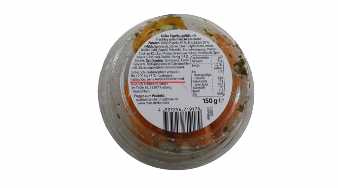 Hinweis Mindesthaltbarkeitsdatum, Rewe Honey-Peppers Hinweis Mindesthaltbarkeitsdatum, Rewe Honey-Peppers