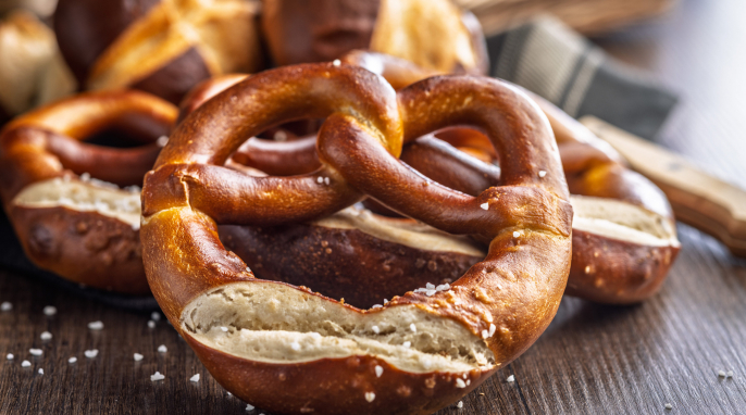 Brezel mit Salz