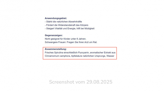 Soleil Bleu, Newpharma.de, 29.08.2025 Soleil Bleu, Newpharma.de, 29.08.2025