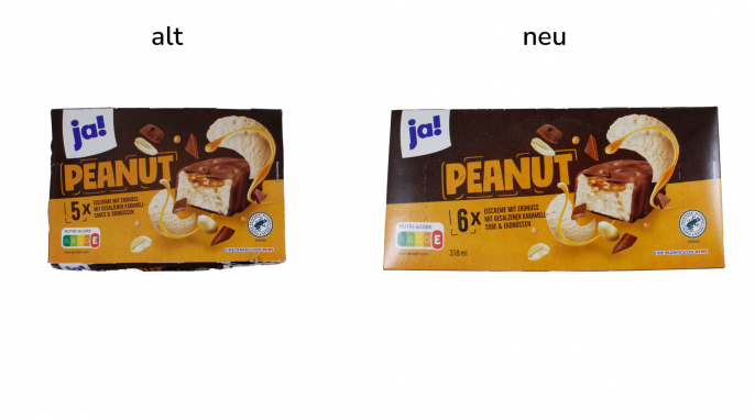 alt und neu: Ja! Peanut Eiscreme mit Erdnuss