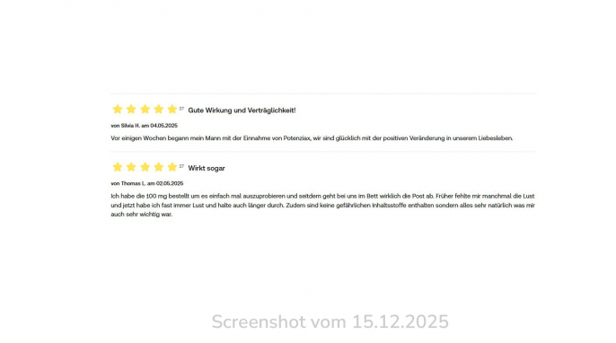 Bewertungen, Potenziax, Shop-Apotheke.com, 15.12.2025 Bewertungen, Potenziax, Shop-Apotheke.com, 15.12.2025