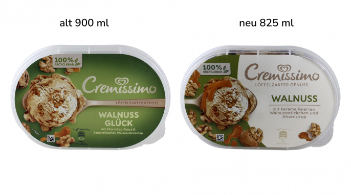 Cremissimo Walnuss 825 und 900 ml