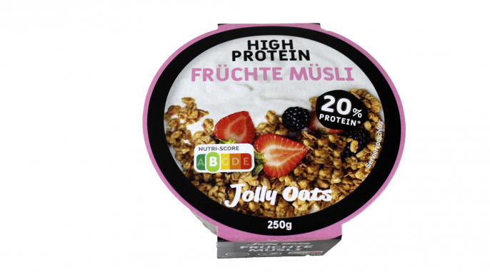 Jolly Oats, High Protein Früchte Müsli Jolly Oats, High Protein Früchte Müsli
