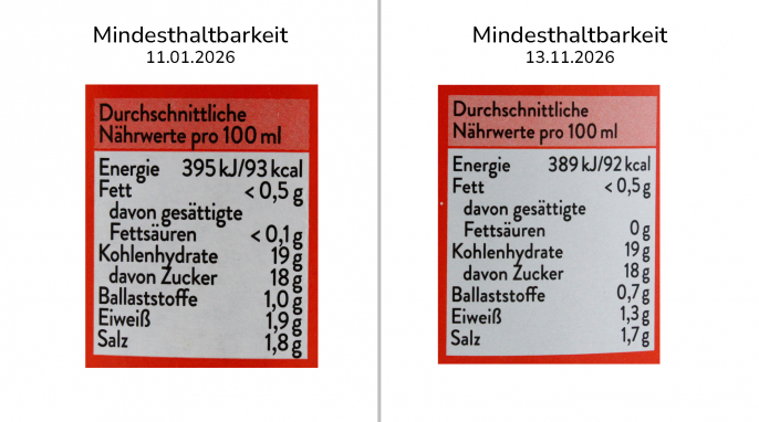  Nährwerte, Würz & Co Tomaten Ketchup,  11.01.2026, 13.11.2026