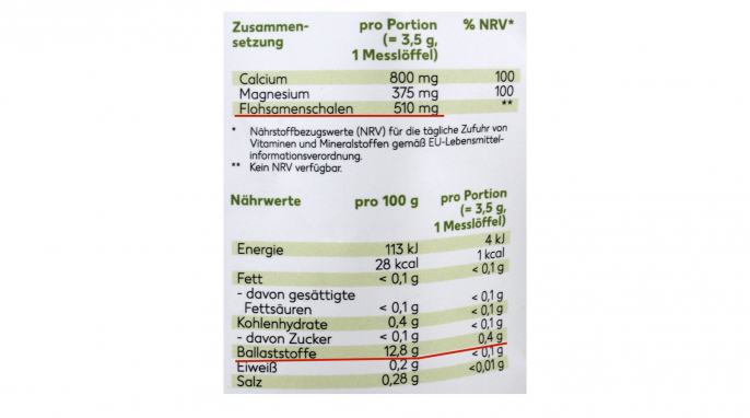 Kaufland Concept+ Vital Flohsamenschalen gemahlen