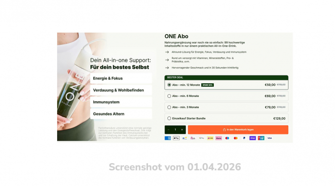 Biogena-one.com, 01.04.2026 Biogena-one.com, 01.04.2026