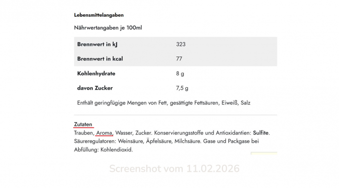 Zutaten, Gerhardt’s Secc au Chocolat mit Rotwein, jakobgerhardt.de, 11.02.2026