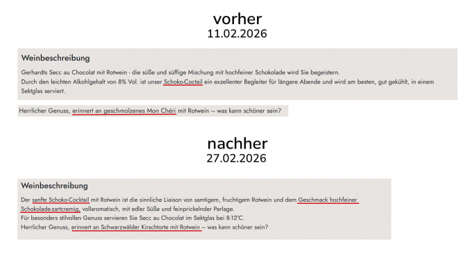 alt: Beschreibung, Gerhardt’s Secc au Chocolat mit Rotwein, jakobgerhardt.de, 11.02.2026; neu: 27.02.2026